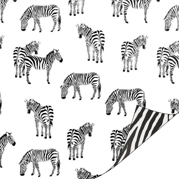 Inpakpapier zebra - dubbelzijdig