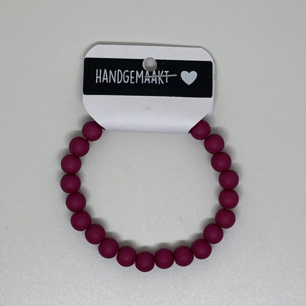 Armband donker roze